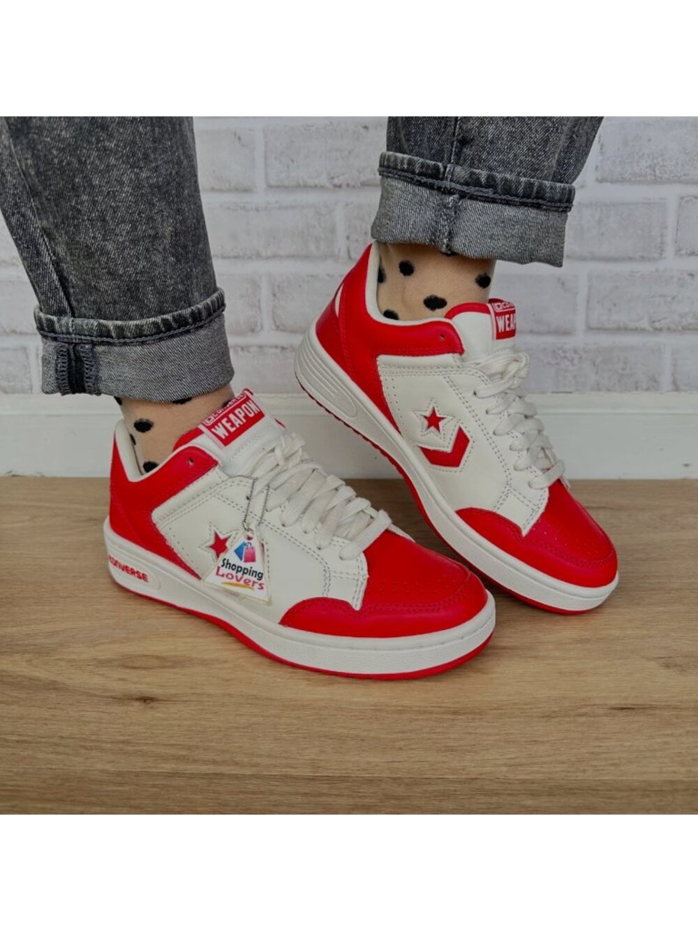 Converse Weapon Low Red White 10.5 Women Shoes Bird Magic Erving Sneaker A10598C